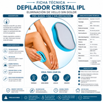 Depiladora de Cristal  ✨ DEPILACIÓN SIN DOLOR 💎 Piel Lisa y Suave por Más Tiempo
