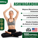 🍃 Ashwagandha - Calma Rápida, Sueño Profundo + Envío Gratis 🚚
