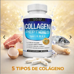 🌱PÉPTIDOS DE COLÁGENO x 90 cápsulas, fortalece huesos fuertes  Q 175 + envío gratis