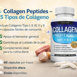 🌱PÉPTIDOS DE COLÁGENO x 90 cápsulas, fortalece huesos fuertes  Q 175 + envío gratis